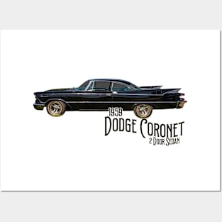 1959 Dodge Coronet 2 Door Hardtop Posters and Art